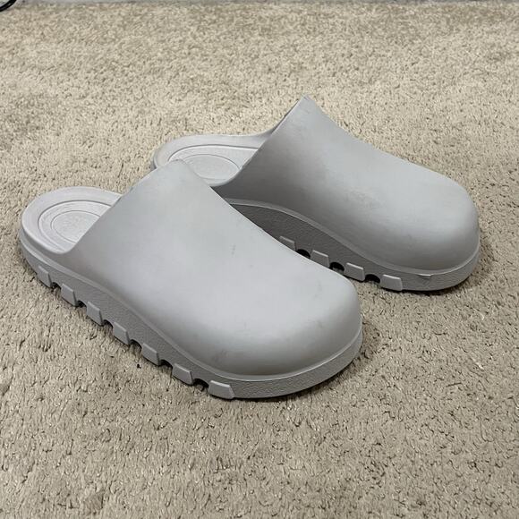 Free People Movement Women's Gray Halftime Mules Clogs Shoes Size 11 Beach Pool - Picture 6 of 10